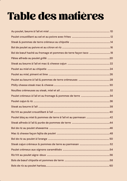 Meal Prep Livre de Cuisine (eBook)